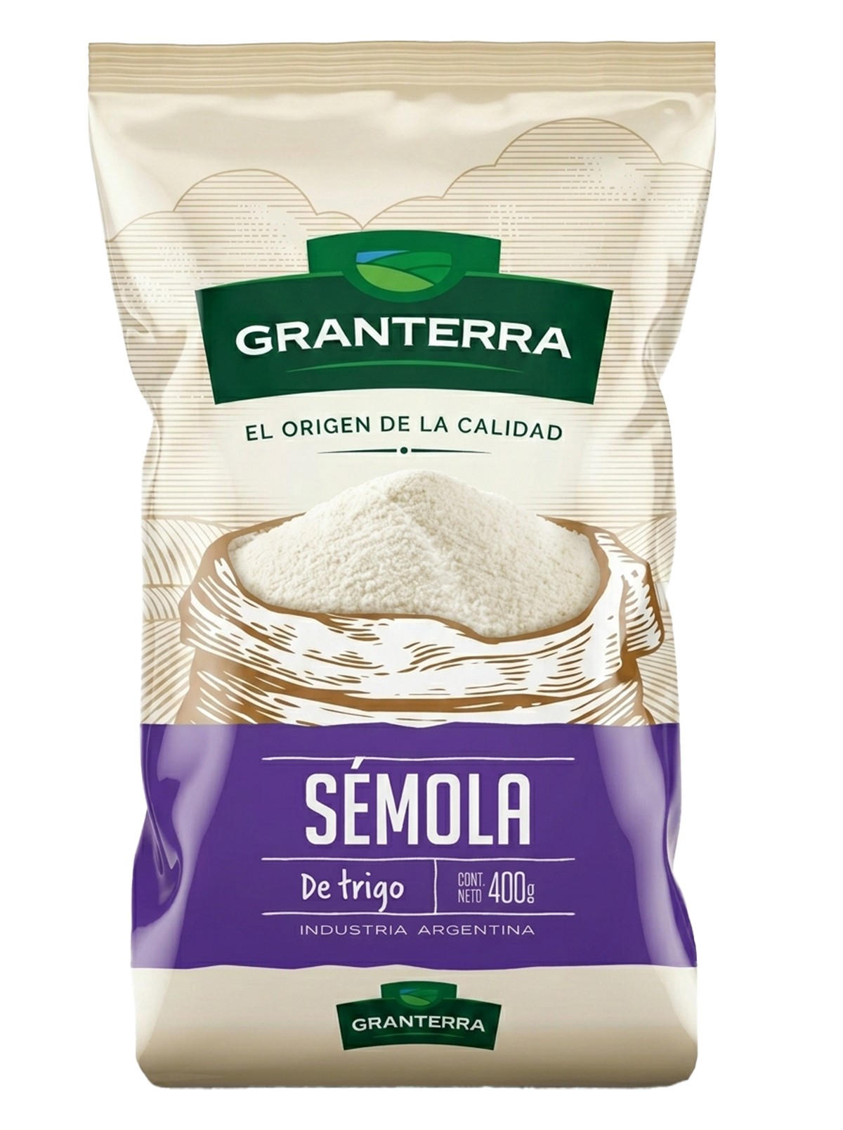 Sémola de trigo GranTerra 400 g